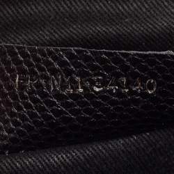 Bvlgari Black Karung Serpenti Forever Flap Shoulder Bag
