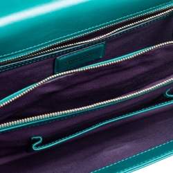 Bvlgari Green Leather Large Serpenti Forever Shoulder Bag