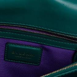 Pre Owned حقيبة كتف بلغاري سيربنتي فوريفر جلد أخضر إميرالد متوسطة