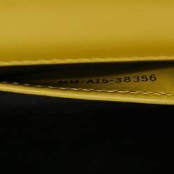 Pre Owned Bvlgari Yellow Leather Serpenti Forever Flap Top Handle Bag