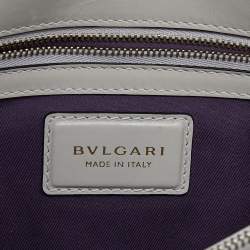 Bvlgari Off-White Leather Medium Serpenti Forever Shoulder Bag
