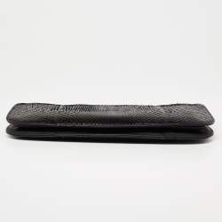 Bvlgari Black Python Leather Lipstick Clutch