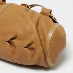 Bvlgari Tan Leather Chandra Shoulder Bag