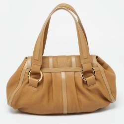 Bvlgari Tan Leather Chandra Shoulder Bag