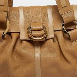Bvlgari Tan Leather Chandra Shoulder Bag