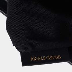 Pre Owned Bvlgari Black Leather and Calf Hair Serpenti Scaglie Tote