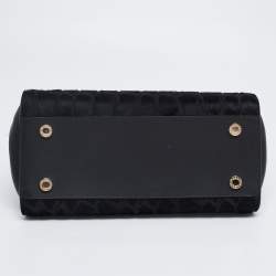 Pre Owned Bvlgari Black Leather and Calf Hair Serpenti Scaglie Tote