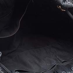 Pre Owned Bvlgari Black Quilted Leather Monette Tote