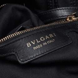 Pre Owned Bvlgari Black Quilted Leather Monette Tote
