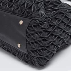 Pre Owned Bvlgari Black Quilted Leather Monette Tote