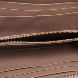 Bvlgari Metallic Gold Leather Bvlgari Bvlgari Zip Around Wallet