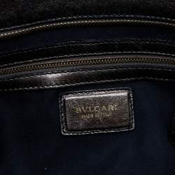 Bvlgari Metallic Leather Monte Plisse Shopper Tote