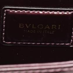 Pre Owned Bvlgari Burgundy Patent Leather Serpenti Forever Shoulder Bag