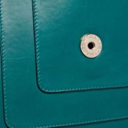 Bvlgari Green Leather Small Serpenti Forever Shoulder Bag