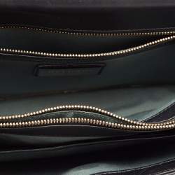 مملوكة مسبقًا Bvlgari Black Leather Medium Serpenti Forever Flap Shoulder Bag