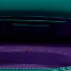 Bvlgari Green Leather Serpenti Forever Crossbody Bag