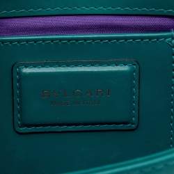 Bvlgari Green Leather Serpenti Forever Crossbody Bag