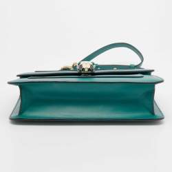 Bvlgari Green Leather Serpenti Forever Crossbody Bag
