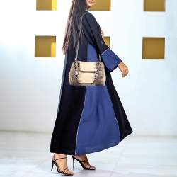 Bvlgari Cream/Black Lizard Monete Satchel