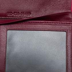 Bvlgari Fuchsia Leather Bvlgari Trifold Wallet