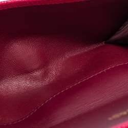 Bvlgari Fuchsia Leather Bvlgari Trifold Wallet