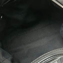 Bvlgari Black Canvas and Leather Satchel