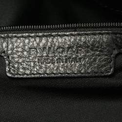 Pre Owned Bvlgari Black Leather Bon Ton Tote