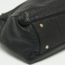 Pre Owned Bvlgari Black Leather Bon Ton Tote