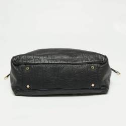 Pre Owned Bvlgari Black Leather Bon Ton Tote