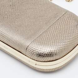 Pre Owned Bvlgari Metallic Gold Karung Chain Clutch