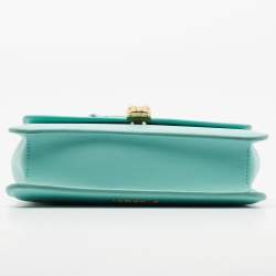 Bvlgari Turquoise Leather Serpenti Forever Pochette 