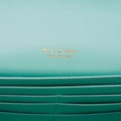 Bvlgari Turquoise Leather Serpenti Forever Pochette 