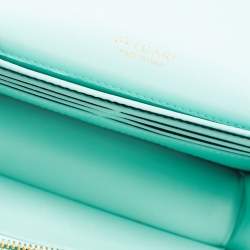 Bvlgari Turquoise Leather Serpenti Forever Pochette 