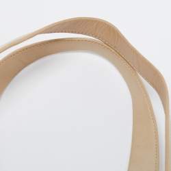 Pre Owned حقيبة بلغاري باجيت جلد وقماش مانيا شعار بيج / حمراء 