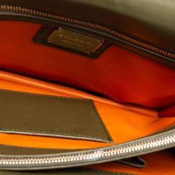 Pre Owned Bvlgari Olive Green Quilted Scaglie Leather Medium Serpenti Forever Shoulder Bag