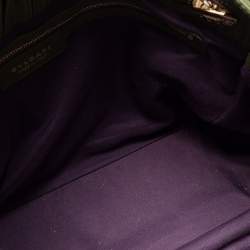 Pre Owned Bvlgari Green Willow Matelassé Leather Monete Tote