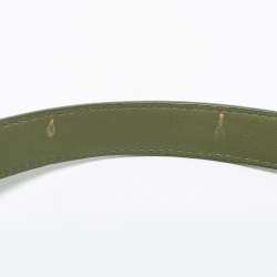 Pre Owned Bvlgari Green Willow Matelassé Leather Monete Tote