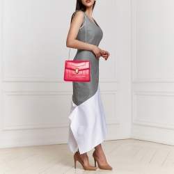 Bvlgari Pink Leather Medium Serpenti Forever Shoulder Bag