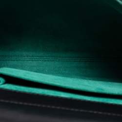 Bvlgari Black Leather and Snakeskin Top Handle Bag
