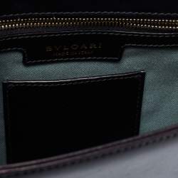 Bvlgari Black Leather Small Serpenti Forever Shoulder Bag