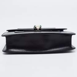 Bvlgari Black Leather Small Serpenti Forever Shoulder Bag