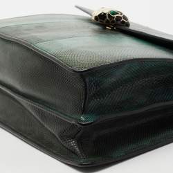 Bvlgari Green Karung Large Serpenti Forever Shoulder Bag