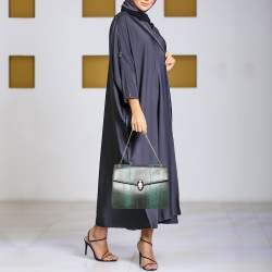 Bvlgari Green Karung Large Serpenti Forever Shoulder Bag
