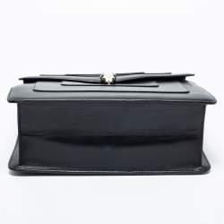 مملوكة مسبقًا حقيبة كتف بلغاري قلاب مزدوج Serpenti Forever جلد خضراء