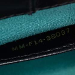 مملوكة مسبقًا حقيبة كتف بلغاري قلاب مزدوج Serpenti Forever جلد خضراء