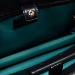 مملوكة مسبقًا حقيبة كتف بلغاري قلاب مزدوج Serpenti Forever جلد خضراء