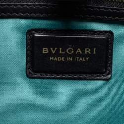 مملوكة مسبقًا حقيبة كتف بلغاري قلاب مزدوج Serpenti Forever جلد خضراء