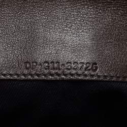 Pre Owned Bvlgari Dark Brown Leather Double Ring Flap Continental Wallet
