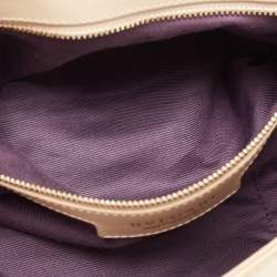 Bvlgari Beige Patent Leather Chandra Shoulder Bag