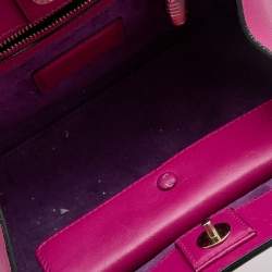 Pre Owned Bvlgari Pink Leather Serpenti Tote